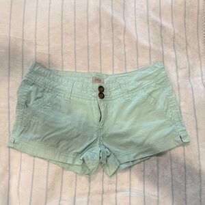 BKE Light Green High Waist Women's Shorts